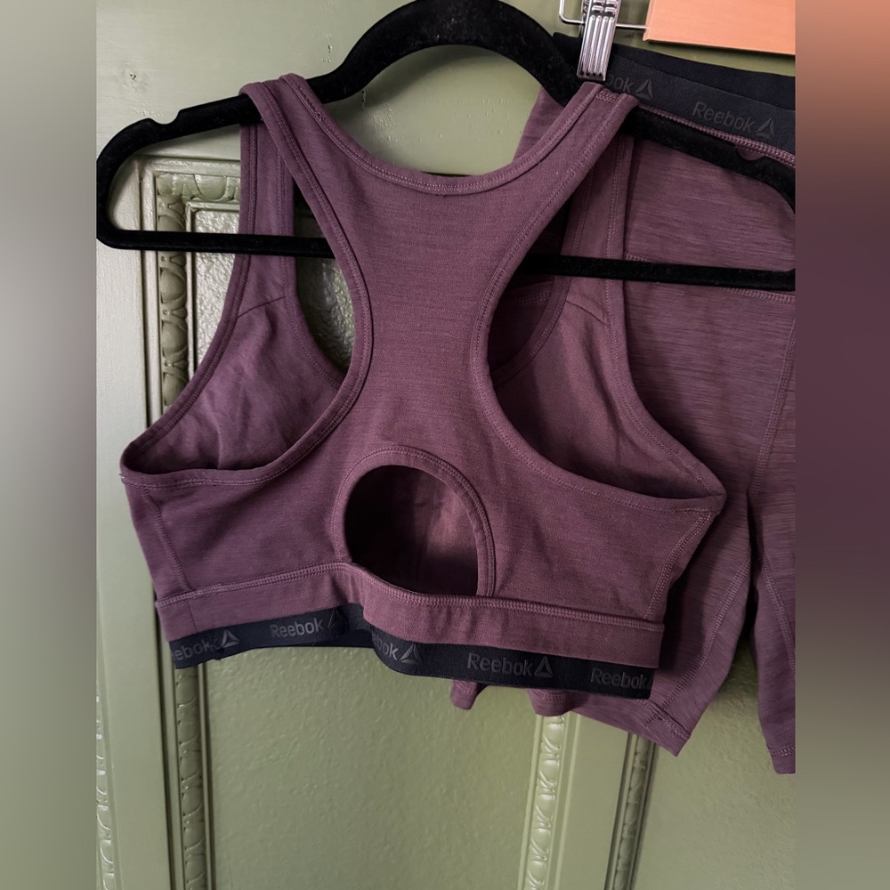 Reebok Women's Plum Sports Bra and Shorts Set - Picture 4 of 4